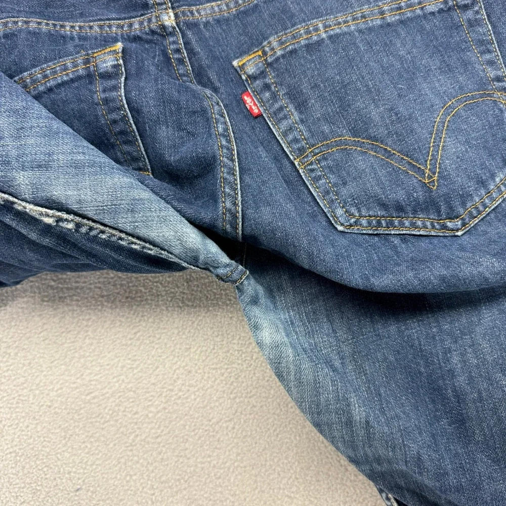 Vintage Levis Jeans Mens 36x32 Blue Denim 512 Bootcut Baggy Distressed Y2k 2000s
